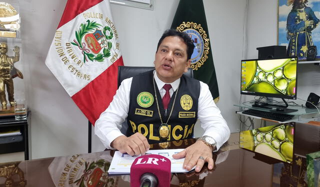 Coronel PNP José Manuel Cruz, quien es jefe de la Dirección de Estafas de la Dirincri. Foto: Diego Rosales   