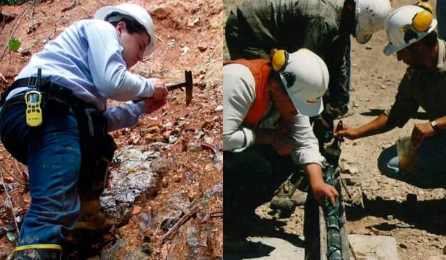 Un ingeniero geólogo realiza constantes trabajos en campo. Foto: composición LR/ Revista ProActivo/GICA Empresa en Geotecnia   