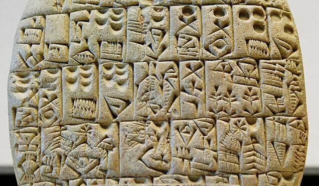 La escritura cuneiforme se caracteriza por tener signos en forma de cuña. Foto: difusión   