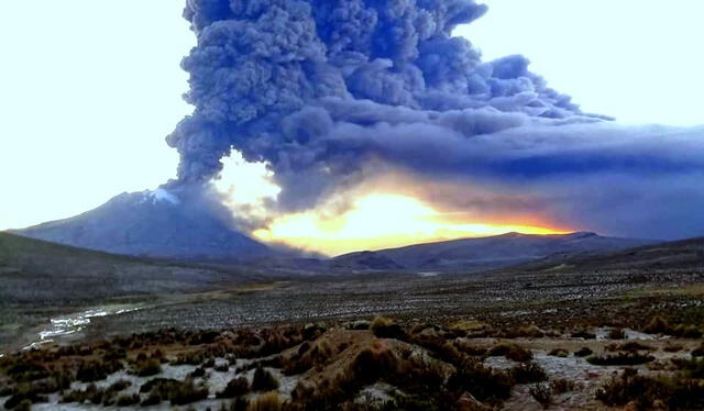  Volcán Ubinas. Foto: La República/archivo    