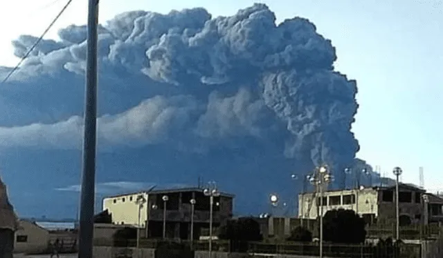  El distrito de Ubinas fue afectado por la erupción. Foto: IGP    