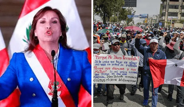  Dina Boluarte rechazó la Tercera Toma de Lim, sin embargo, los gremios continúan con los preparativos para el 19 de julio. Foto: composición LR Fabrizio Oviedo    