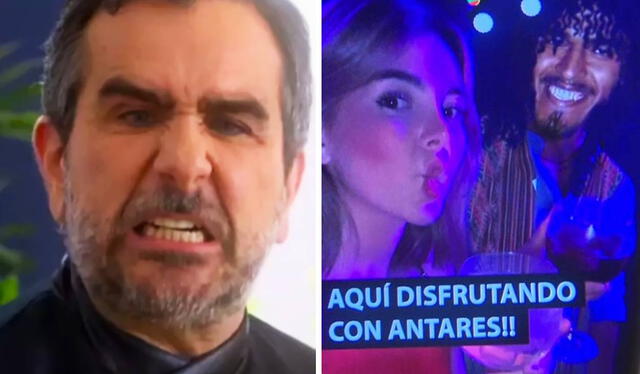 Diego Montalbán molesto con Laia por dejar el Francesca's por Antares. Foto: composición LR/América TV Diego Montalbán molesto con Laia por dejar el Francesca's por Antares. Foto: composición LR/América TV