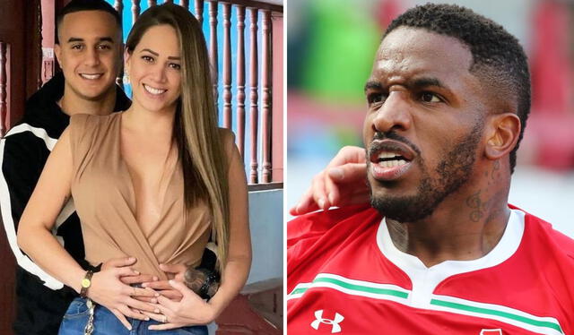  Melissa Klug puso una medida cautelar de embargo contra Jeffeson Farfán por una deuda de 47.000 dólares. Foto: Composición LR/Melissa Klug/Instagram/TransferMarket   