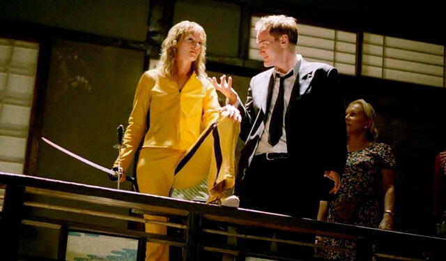 Uma Thurman fue la protagonista de las dos entregas de “Kill Bill”. Previamente, trabajo con Tarantino en “Pulp Fiction”. Foto: AFP   