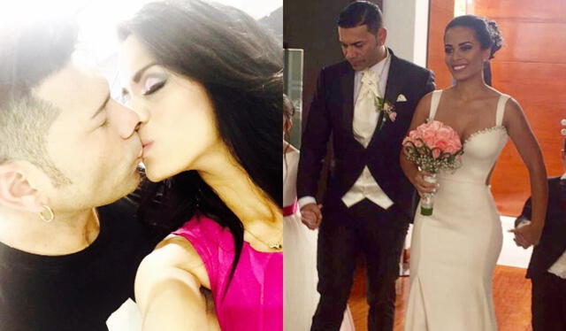 'Tomate' Barraza y Vanessa López fueron llevados de la mano por sus hijos el día de su boda. Foto: composición LR/captura de Instagram 'Tomate' Barraza y Vanessa López fueron llevados de la mano por sus hijos el día de su boda. Foto: composición LR/captura de Instagram