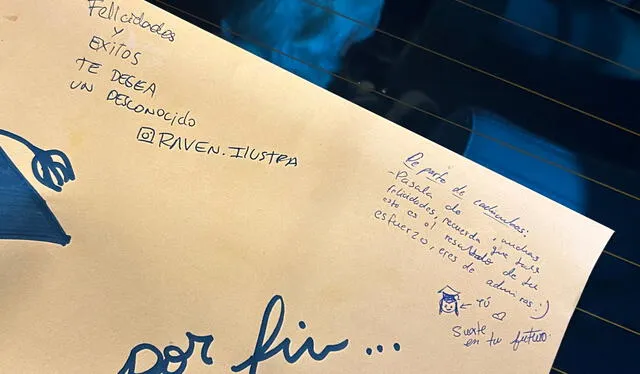 Uno de los mensajes que conmovió a la graduada. Foto: Twitter   