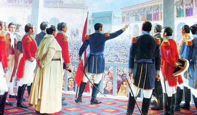  Así proclamó don José de San Martín la independencia del Perú hace 202 años. Foto: Marina de Guerra del Perú 