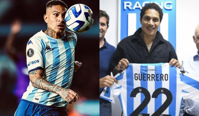 Paolo Guerrero hizo público su fichaje con Racing mediante sus redes sociales. Foto: composición LR/La República/capturaa de Instagram   