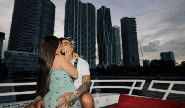 Polémica foto publicada por Anuel AA el día del cumpleaños de Yailin 'La Más Viral'. Foto: Instagram   