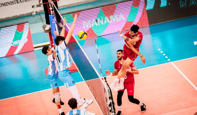 Argentina cayó 1-3 ante Irán en la semifinal del Mundial de Voley Sub-21. Foto: Volleyball World   