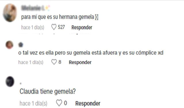 Algunos fans de "Al fondo hay sitio" comentaron que Claudia Llanos podría tener una gemela. Foto: composición LR/TikTok   