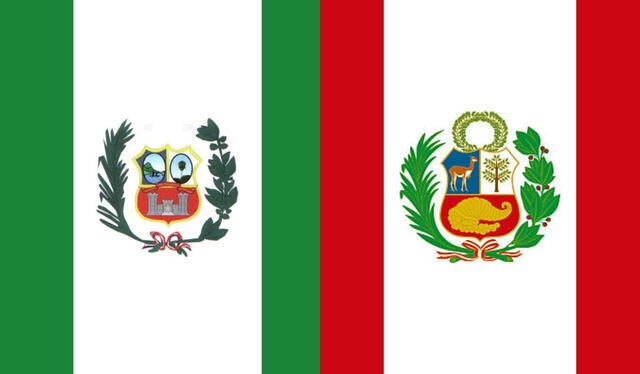 banderas de Alto Paraguay y Perú