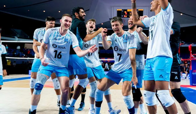 Argentina clasificó a la fase final como el quinto mejor equipo del round-robin. Foto: Somos Voley/Twitter   
