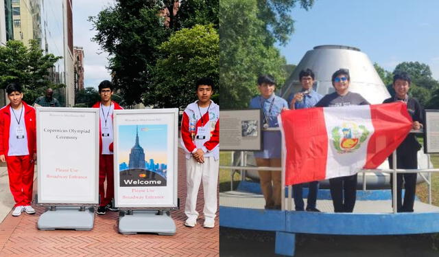 Los ganadores de la Olimpiada Copérnico de Matemáticas dieron al Perú 2 medallas de oro y una de bronce: Foto: composición LR/difusión/Andina   