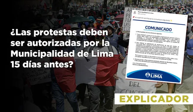 La normativa no se aplica a las protestas políticas. Foto: composición de La República   