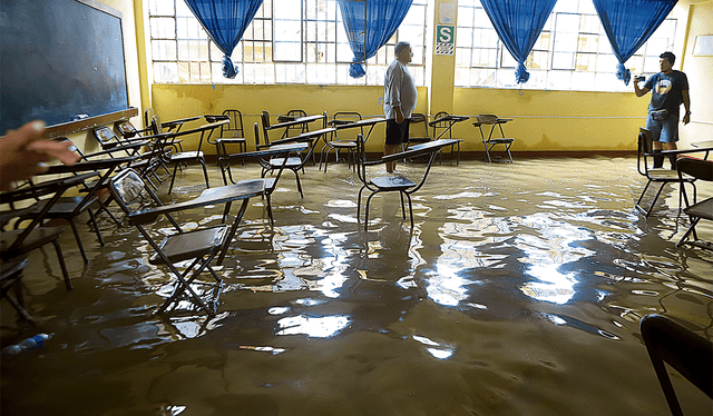 Gerente de Educación busca resguardar colegios ante el fenómeno El Niño Global. Foto: Clinton Medina/La República<br><br>    