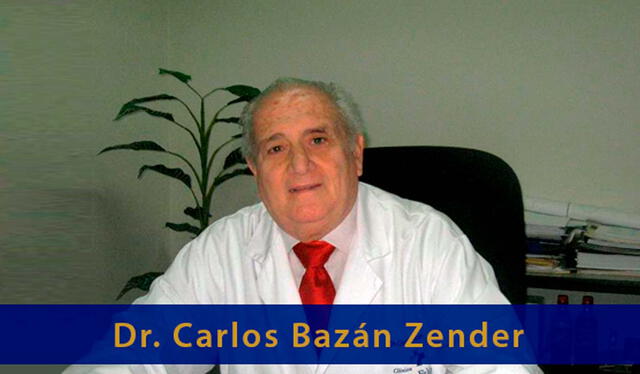  Carlos Guillermo Bazán Zender fue reconocido por su labor como pediatra en el hospital del Niño. Foto: Academia Peruana de Cirugía    