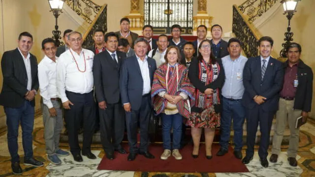  Alcaldes de Puno se reunieron con Dina Boluarte el 18 de julio. Foto: Estado Peruano<br>   