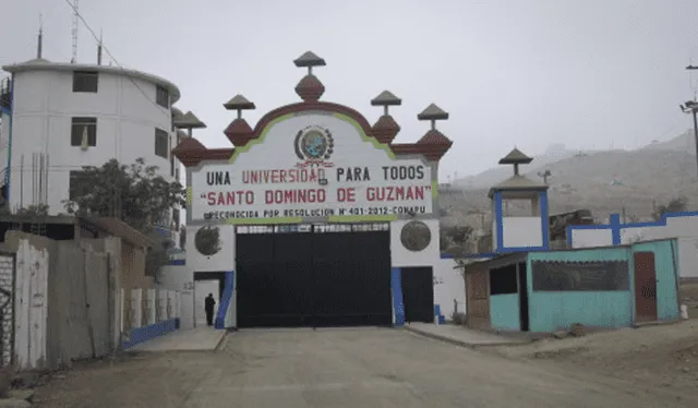 Las instalaciones de la Universidad Santo Domingo de Guzmán hoy lucen abandonadas. Foto: Sunedu   