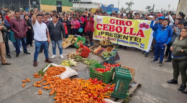 Comerciantes de Mercado Mayorista en pie de lucha. Foto: difusión   