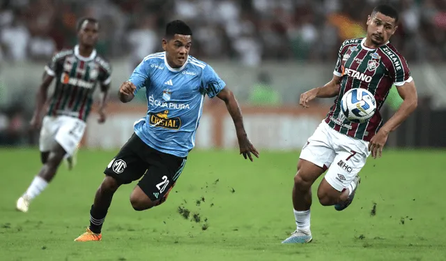 Joao Grimaldo lleva 4 goles anotados en lo que va de 2023 con Sporting Cristal. Foto: EFE   