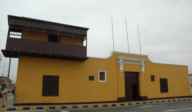 Balcón y Casa Museo en la actualidad. El sitio es muy visitado por los viajeros que llegan a Huaura. Foto: Archivo 