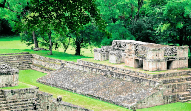 Las ruinas de la ciudad de Copán en Honduras. Foto: Passporter   