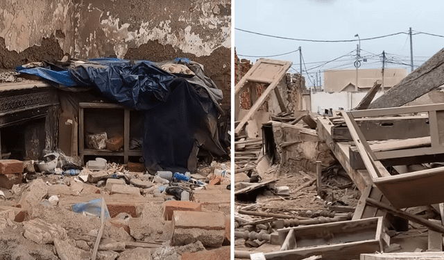 La mansión del expresidente Óscar R. Benavides luce completamente deteriorada. Foto: captura de YouTube/'Dilo nomás' La mansión del expresidente Óscar R. Benavides luce completamente deteriorada. Foto: captura de YouTube/'Dilo nomás'