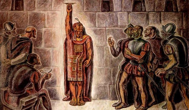 Atahualpa ofrece como rescate el pago de una gran suma de oro. Foto: FolkPeru 