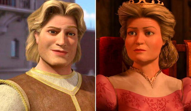 El parecido entre las cabelleras del príncipe Encantador y la reina Lillian destapó una teoría perturbadora. Foto: composición LR/Dreamworks   