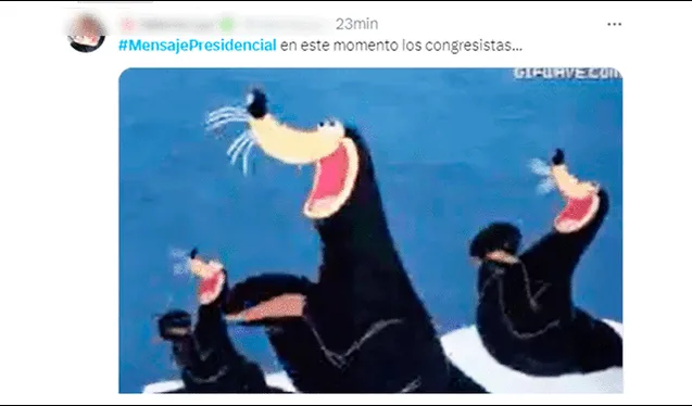 Estos son los memes que no puedes perderte tras el mensaje a la nación de la presidenta Dina Boluarte. Foto: captura de LR/Twitter   