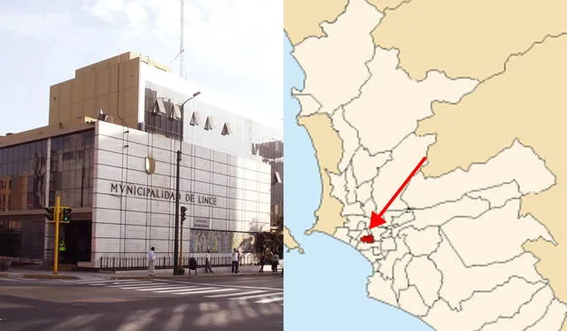 El distrito de Lince figura como este punto rojo en todo el mapa de Lima. Foto: composición LR/Municipalidad Lince   