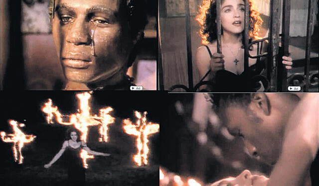  "Like a Prayer", canción de Madonna que incomodó a la Iglesia católica. Foto: difusión   