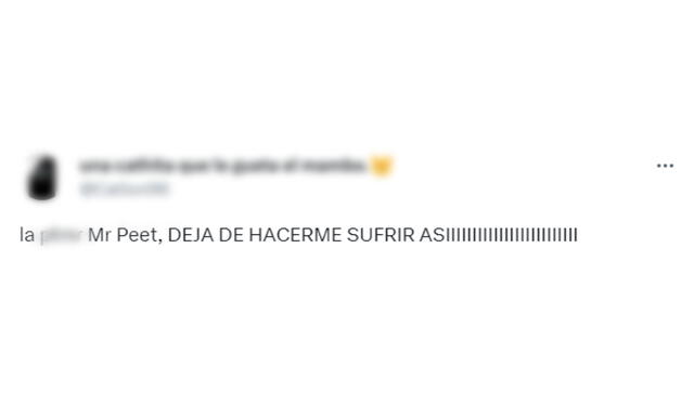 Reacción de usuarios luego de que Mr. Peet pasara a noche de sentencia en 'El gran chef: famosos'. Foto: captura de Twitter.   