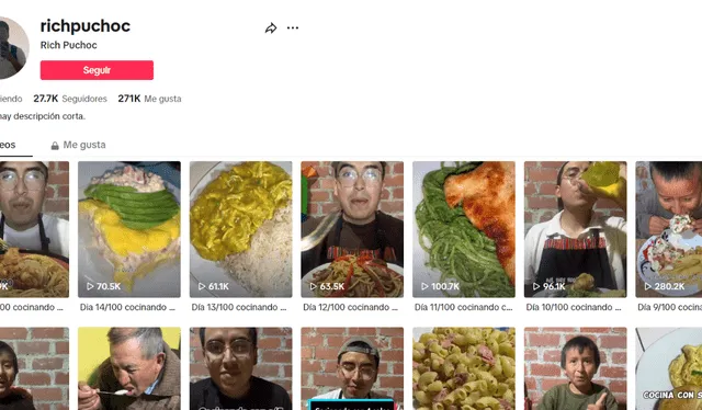 Joven de TikTok la rompe cocinando en esta red social. Foto: TikTok 