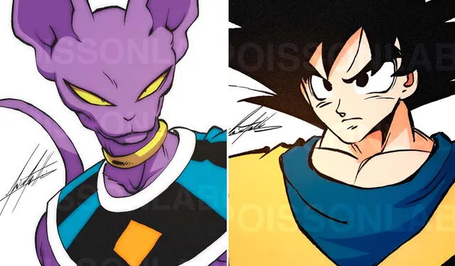 Así lucirá la dirección de arte de animación para ‘Dragon Ball Kakumei’, inspirada en Shintani, diseñador de ‘Dragon Ball Super: Broly’. Foto: @PoissonLabo/Twitter    