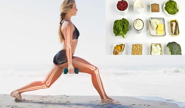  Alimentación con calcio y vitamina D así como actividad física son importantes para la salud de los huesos. Foto: difusión   