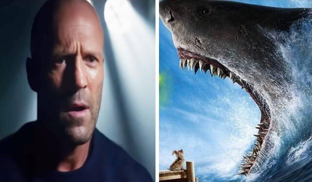 Jason Statham protagoniza 'Megalodón 2: el gran abismo'. Foto: composición LR/Warner Bros   