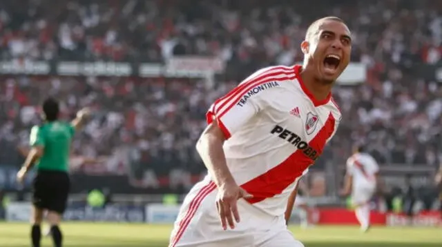 David Trezeguet jugó la Primera B Nacional con River en 2012-13 y consiguió el ansiado ascenso. Foto: Segunda División Argentina/Gabriel Rossi 