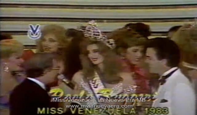  Paola Ruggeri fue electa en el Miss Venezuela 1983. Foto: captura de YouTube/MVLaNuevaEra<br>   