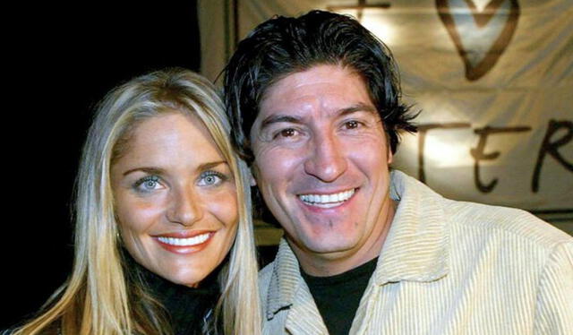 Kenita Larraín e Iván Zamorano tuvieron un romance entre 2003 y 2004. Foto: CNN Chile   