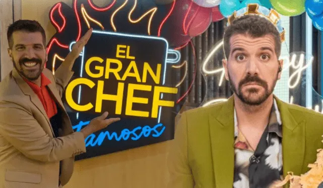  José Peláez es el presentador del momento por su trabajo en 'El gran chef: famosos'. Foto: composición LR/Instagram/El gran chef: famosos/Latina 