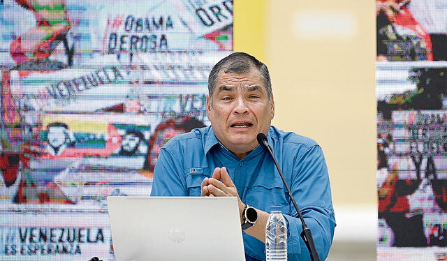  Prófugo. Rafael Correa persiguió a Fernando Villavicencio. Foto: AFP   