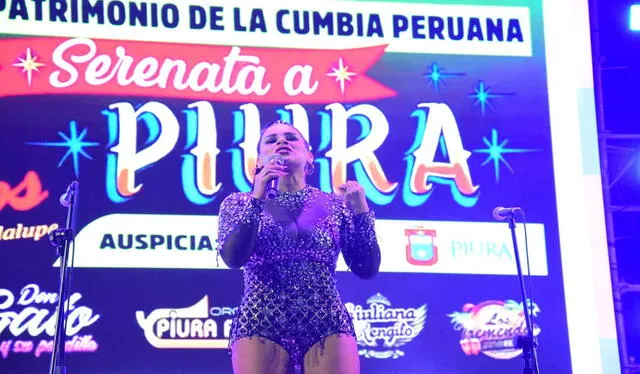  Giuliana Rengifo partició de concierto. Foto: Municipalidad de Piura  