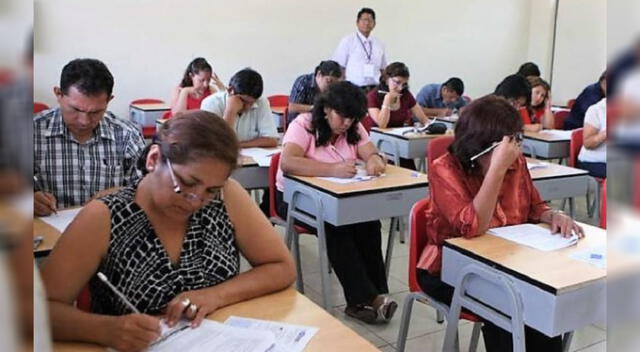  El examen docente es una prueba que busca mejorar el salario de los profesores. Foto: difusión 