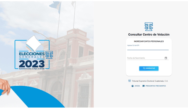 La página web del TSE ya se encuentra habilitada para que los ciudadanos consulten su local de votación. Foto: web TSE   