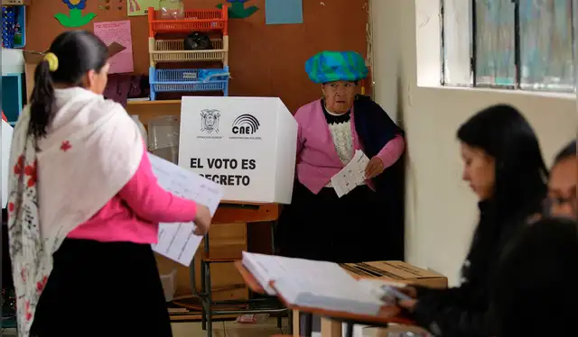  En estas elecciones 2023 en Ecuador no habría exit poll o boca de urna. Foto: AFP   