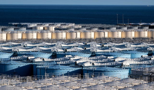 Durante 12 años, los reactores de Fukushima han generado una gran cantidad de agua radioactiva. Foto: AFP   