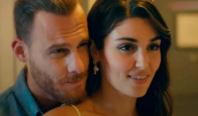 Kerem Bürsin y Hande Erçel protagonizan la novela turca 'El costo del amor'. Foto: Latina   